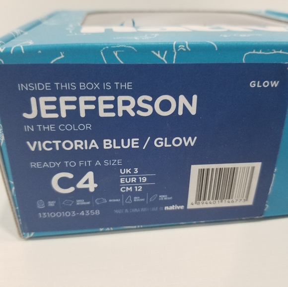 Native Jefferson Sneaker Victoria BlueGlow 4native - Picture 4 of 7